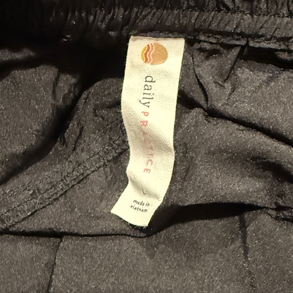 Anthropologie Black Pants with White Tie Details - Picture 5 of 6